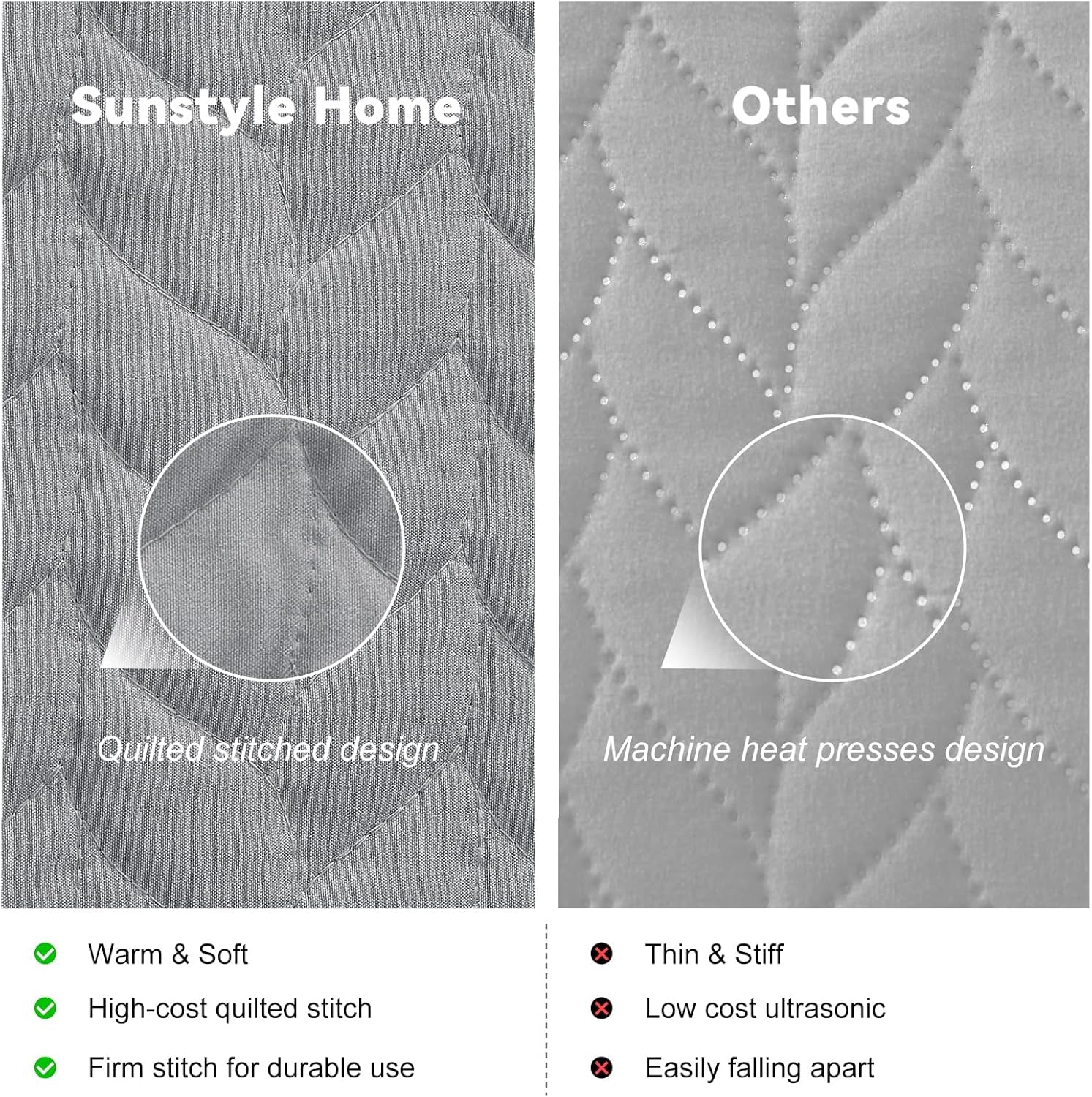 Queen Quilt Bedding Set, Lightweight Comforter Bedspreads Coverlets, Full Queen Size Quilt, Luxury Durable Quilted Stitching Bed Cover with 2 Shams All Season 3Pcs, Light Grey